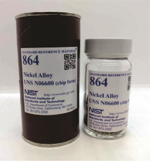 SRM 864  鎳合金UNS N 06600(晶片形式)標(biāo)準(zhǔn)品