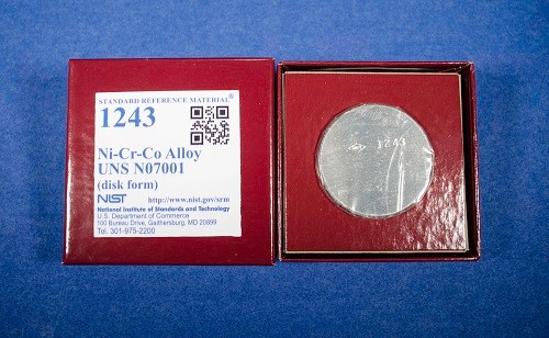 SRM 1243  Ni-Cr-Co合金UNS N 07001(盤形)標準品
