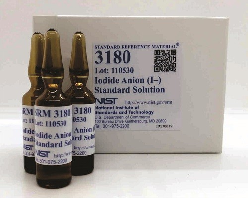 SRM 3180 碘陰離子 (I-) 標(biāo)準(zhǔn)溶液