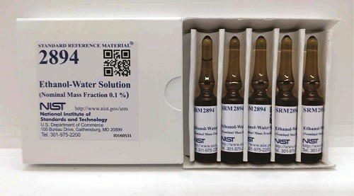 SRM 2894  乙醇-水溶液標準品(標稱質量分數0.1%)