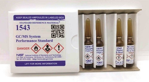 SRM 1543  GC/MS系統性能標準品